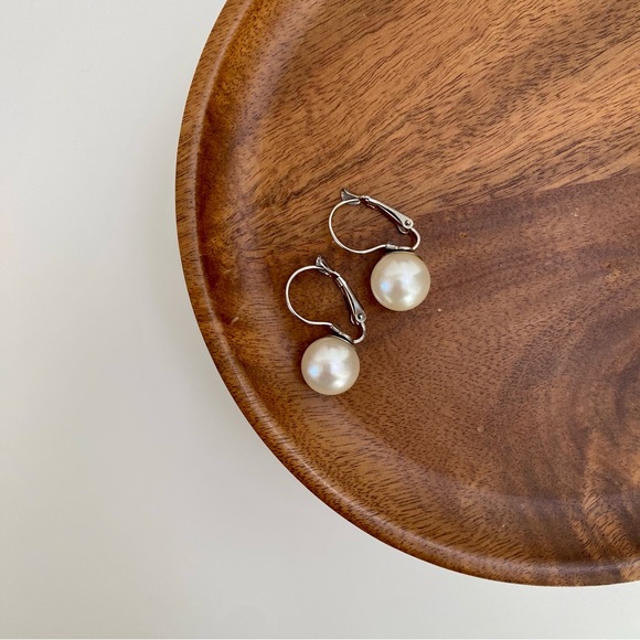 Jewelry - 4/$15 Pearls Silver Euro Back Earrings